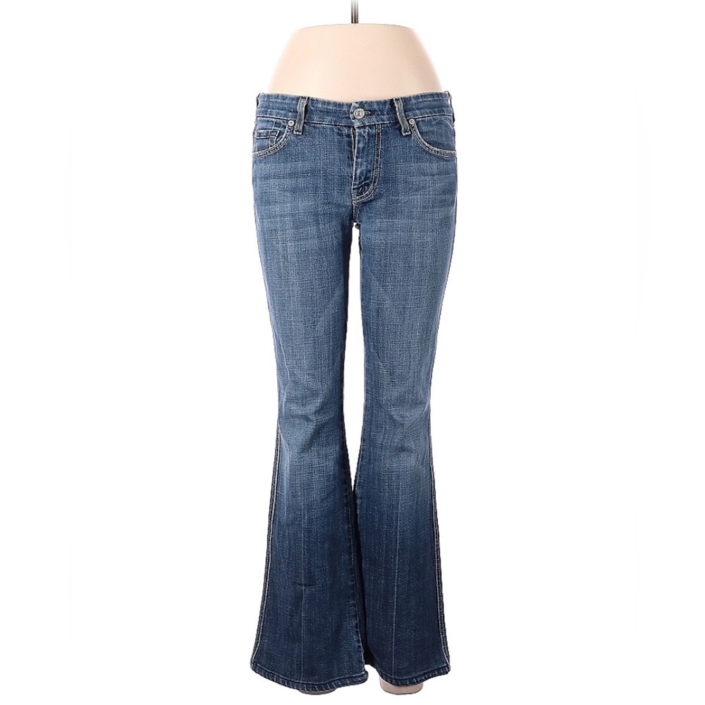 Low-rise A Pocket Flare Jeans, size 29, 7 For All Mankind ~ y2k